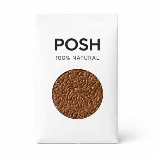 POSH Semillas de lino marrón natural omega-3 fuente para cocinar y hornear 25 kg