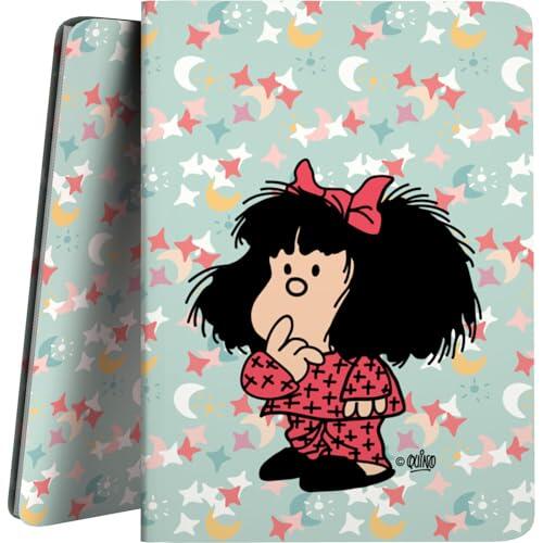 Grafoplas - Carpeta Escolar de Fundas Transparentes A4, Mafalda Pijama, Tapas Flexibles, 30 Forros de Polipropileno, Poliplás, Perfecto para Organizar tu Material Escolar