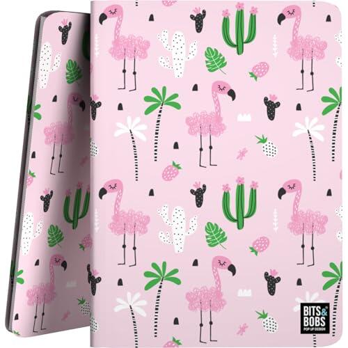 Grafoplas - Carpeta Fundas Plastico Bits&Bobs Tropical, 30 Fundas Transparentes Polipropileno, Tamaño a4, Tapas Flexibles e Impermeables, Perfecto para Archivar Material Escolar y de Oficina