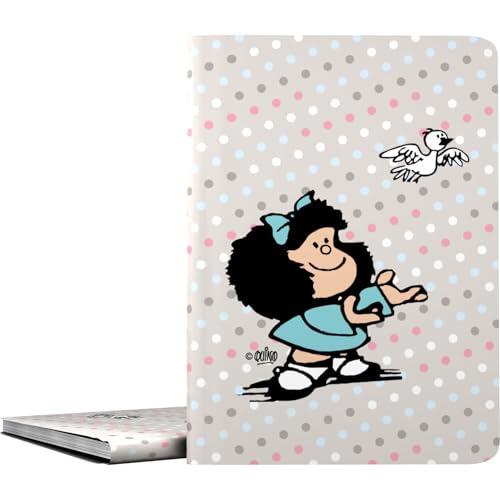 Grafoplas - Carpeta Fundas Plastico A4, Mafalda Bird, Tapas Flexibles e Impermeables, 30 Forros de Polipropileno, Poliplás, Perfecto para Organizar tu Material Escolar