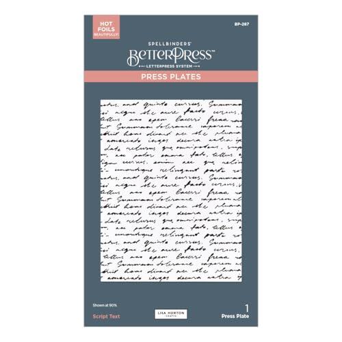 Spellbinders Placa BetterPress de Lisa Horton de The Wildflowers Collection