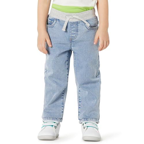 Amazon Essentials Vaqueros Infantiles Elásticos y Suaves sin Cordones Unisex bebé, Lavado Ligero A La Piedra, 4 años