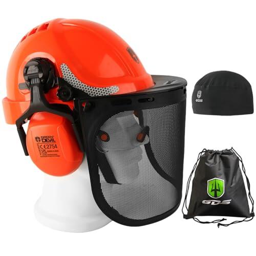 Análisis y características del casco de seguridad GREEN DEVIL 2910VR para trabajos forestales