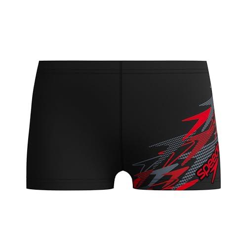 Speedo Medley Logo Aquashort para Niños, Negro, 15-16 años