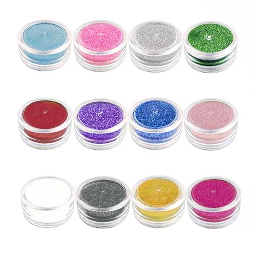 VALICLUD 12piezas Pintura Corporal Brillantina Resistentes al Agua Purpurina de Diamante Herramientas Artísticas para Juguetes de Descompresión