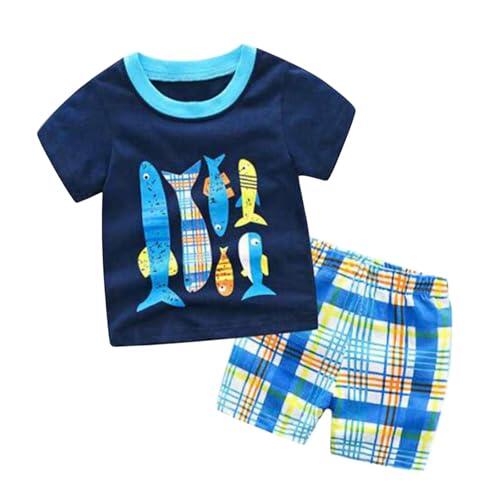 Generisch Camiseta deportiva para niños y niños, camiseta funcional para correr, fútbol, marine, 6-7 años