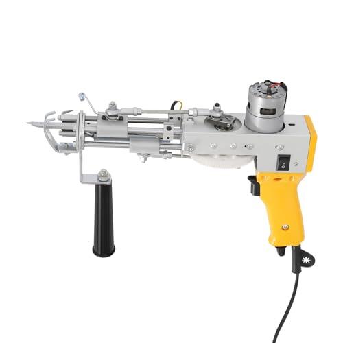 vinnyooc Pistola de tufting, pistola eléctrica para hacer moquetas y restauración (amarillo)