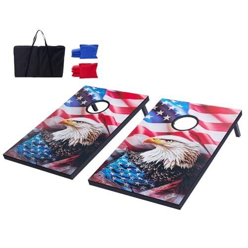 Diversión asegurada al aire libre: Análisis del juego Cornhole portátil VEVOR