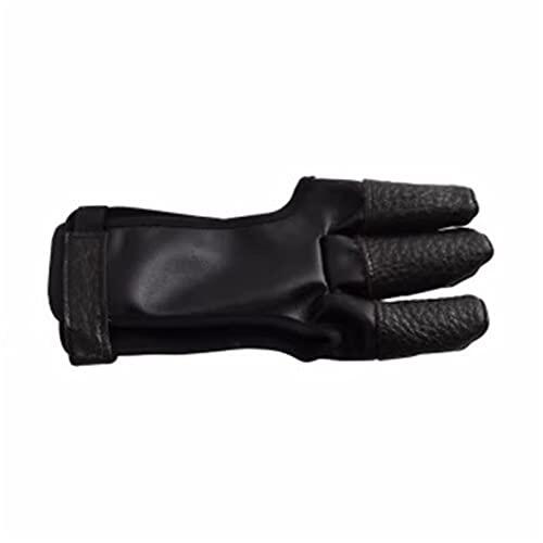 LCUVIMPEX Tiro con Arco Guardabrazos y Guantes de Dedo, Guantes de Tres Dedos con protección for Dedos Gruesos y de Tiro Recto for Arco recurvo