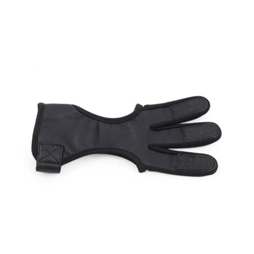 LCUVIMPEX Tiro con Arco Guardabrazos y Guantes de Dedo, Guantes de Cuero for Dedos de Tiro con Arco for Adultos y Principiantes(XL)