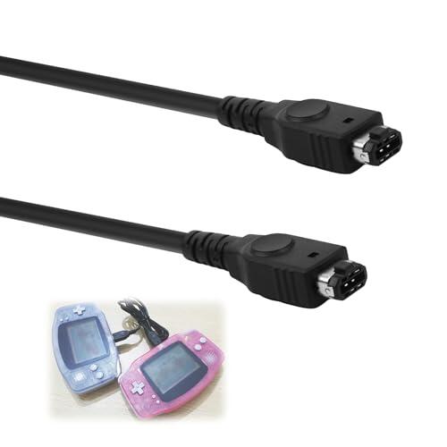 Link Cable para Nintendo Game Boy Color y GBA SP, Cable de Conexión Portátil de 1.2 m para 2 Jugadores (Negro)