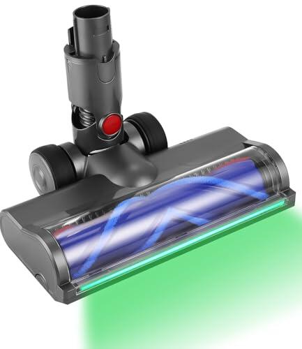 Cabezal de Cepillo Motorizado Compatible para Dyson V6 DC59 DC61 DC62 DC74 | Recambio de Rodillo Cepillo Turbo con Luces LED, Para Suelos, Alfombras