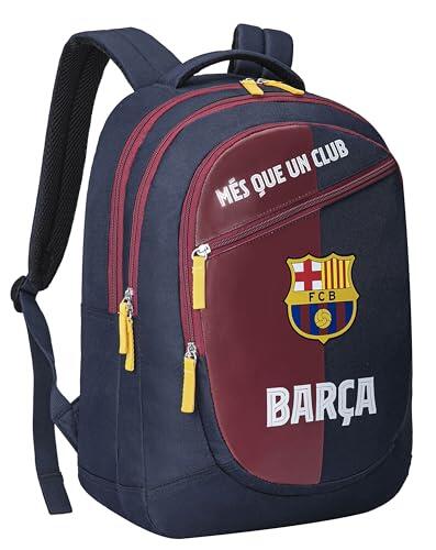 Mochila escolar con 3 bolsillos, Barça, colección oficial de la FC Barcelona