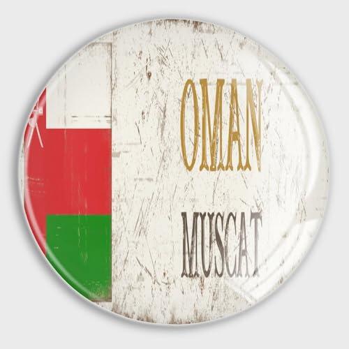 Oman Moscatel - Imán magnético fuerte para nevera, imán para nevera, imanes de pizarra blanca Omán, imanes de nevera para cocina, oficina, pizarra blanca y aula