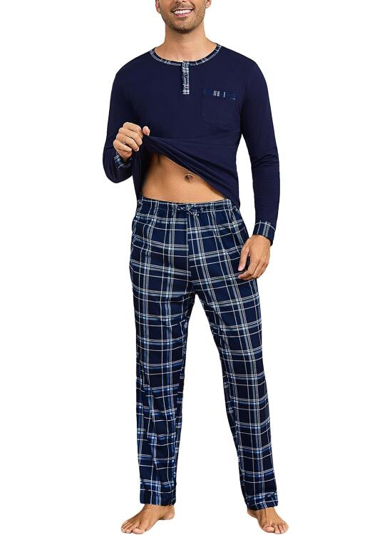 Análisis Detallado de un Conjunto de Pijama Masculino