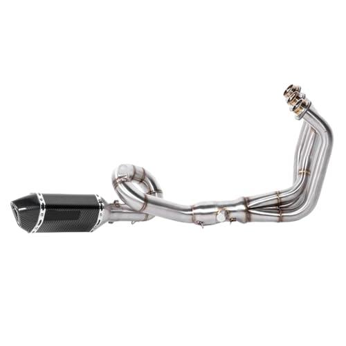 de Escape de Rendimiento de Carreras con Silenciador de Estilo de Fibra de Carbono, Apto para MT-09 2014-2020, FZ-09 2014-2017, 900, XSR 900 2016-2020