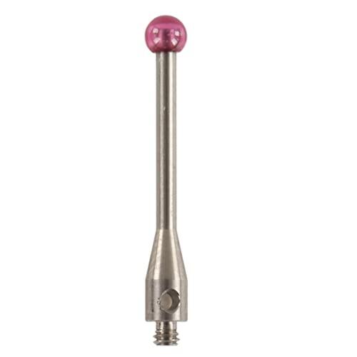 Probación CMM STYLUS Tungsten Carbide M2 ​​Hilo de alta rigidez Herramienta recta para inspección, con caja de almacenamiento (4160)
