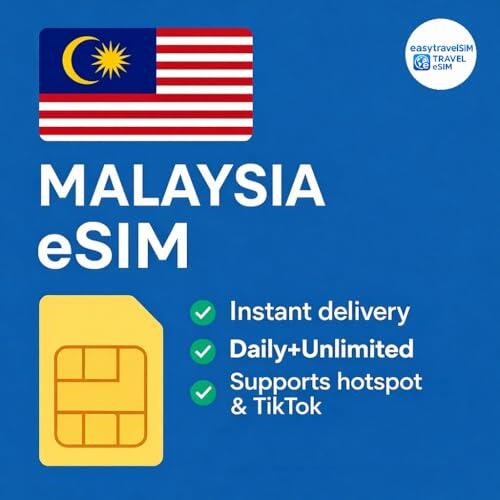 Malasia eSIM 3GB Daily Unlimited 4G Data Support Hotspot 5/7/10/15 días a través de entrega por correo electrónico (3 GB diario+ilimitado (7 días))