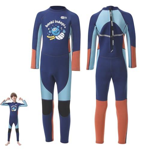 Gimilife Traje de Neopreno para Niños Niña - Neopreno Niño 2mm Térmico, Trajes Enteros/Cortos - Ideal Buceo y Surf
