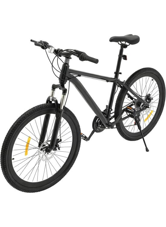 Bicicleta de montaña de 26 pulgadas, 21 velocidades, bicicleta de montaña, bicicleta de montaña para adultos, bicicleta de montaña con engranajes claros, equipada para hombres y mujeres, niños
