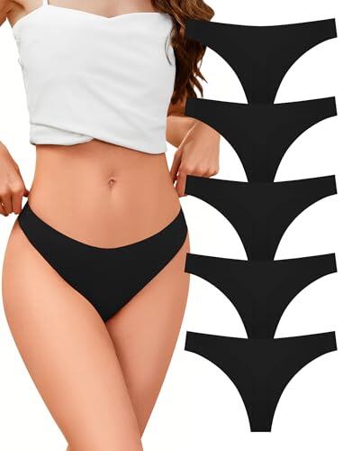 VOENXE Tangas Mujer Pack,Sin Costuras Bragas Mujer,Invisible Ropa Interior