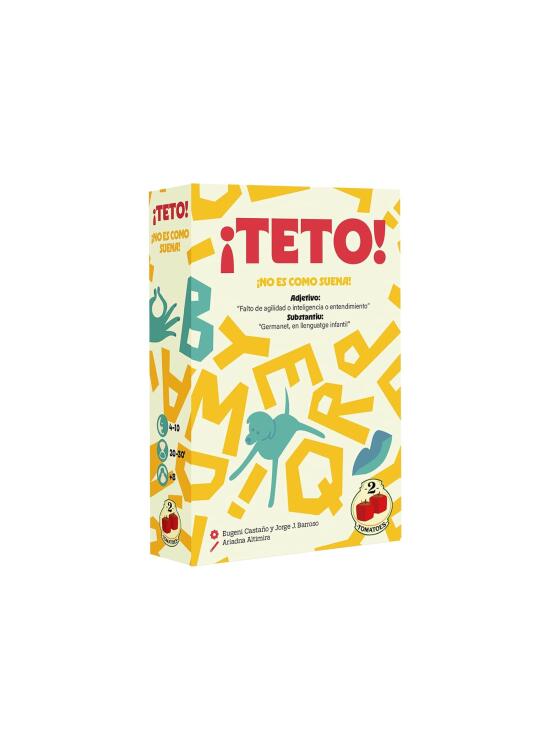 2Tomatoes Games | Teto | Juego de Cartas por Equipo | Descifra Todas las Palabras | Party Game Rápido 20-30 Min | Deducción y Comunicación | 4-10 Jugadores | Multilingüe | Español, Catalán e Inglés