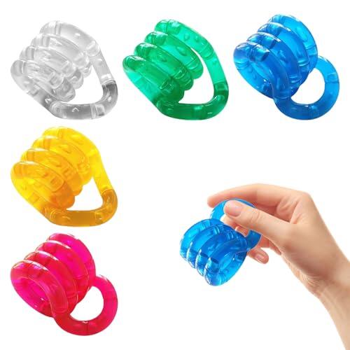 Fidget juguetes, 5 piezas de tangle para autismo, juego de juguete inquieto, juguete de voz para aliviar el estrés, tornado, juguetes para autismo, herramienta de coordinación mano-ojo y autismo para
