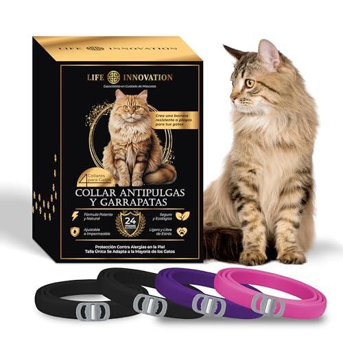Protección Felina Prolongada: Análisis del Pack de 4 Collares Antiparasitarios Life Innovation