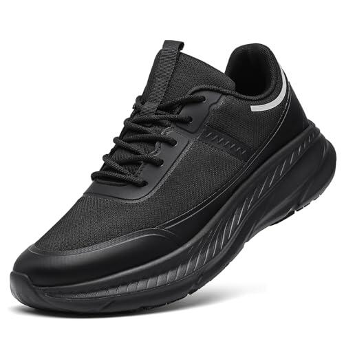 Moudn Zapatos Cocina Hombre para Mujer Zapatos de Trabajo Antideslizantes Zapatos de Chef Impermeables Profesionales para Hombre Cómodos Acolchados, Deportivo, Antideslizantes Sin Puntera de Acero