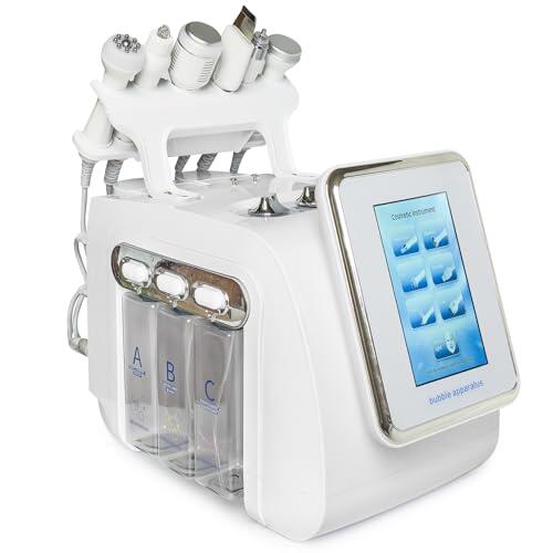 Hydrafacial Machine,6 en 1 Dispositivo Hydrafacial Profesional,aqua facial dispositivo,Hydrógeno Oxígeno Máquina de Belleza Hydrodermabrasion Máquina de Cuidado con Pantalla LED