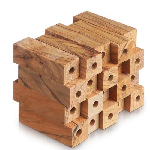 Tsudoku - Kit de torneado de bolígrafo de madera para madera, 20 blancos de bolígrafo de madera de 7 mm para manualidades de bricolaje y fabricación de bolígrafos