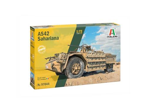 Italeri 97044 1:72 AS 42 Sahariana - Modelismo, Kit de Montaje, modelismo estático, Manualidades, Hobby, Pegamento, Kit de plástico, 1:72, Kit de Tanque