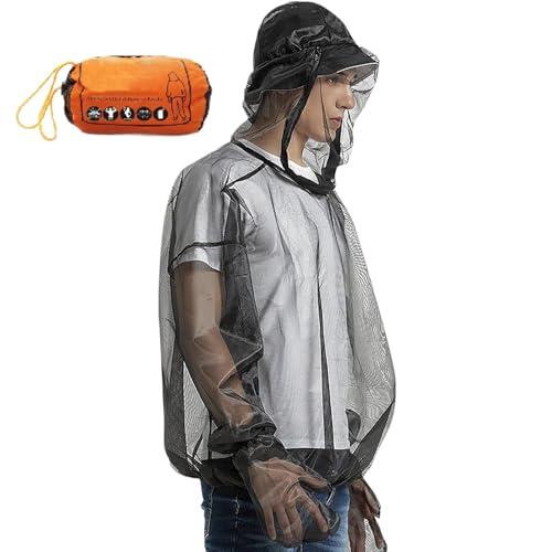 Traje Antimosquitos, Chaqueta Antimosquitos, Guantes Y Chaqueta Con Capucha, Malla Transpirable Superligera Con Bolsa De Transporte, Protección Exterior Contra Insectos, Moscas, Mosquitas Y Jejenes