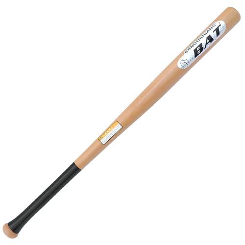 Bate de Béisbol de Madera Maciza con Mango Antideslizante 75cm, Súper Resistente, Potente y Seguro, Ideal para Entrenamiento, Deporte y Uso Recreativo, Diseño Ergonómico para Adultos y Jóvenes