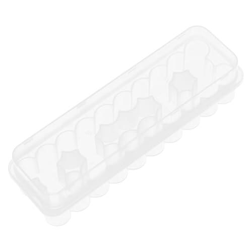 Cabilock Caja de Plástico para Almacenamiento Seguro de Microtubos de 3ml Diseño Compartimentado, Adecuado para Uso en Casa y Viajes