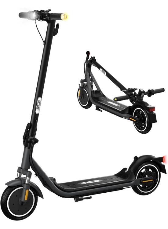 RCB Patinete eléctrico Adultos, Máx 25 km/h, Alcance de 23-35 km, Motor de 350 W-500W, Neumático Macizo de 8.5"/10", Control App, Carga Máxima 120/150 kg, Doble Freno, Doble Amortiguador