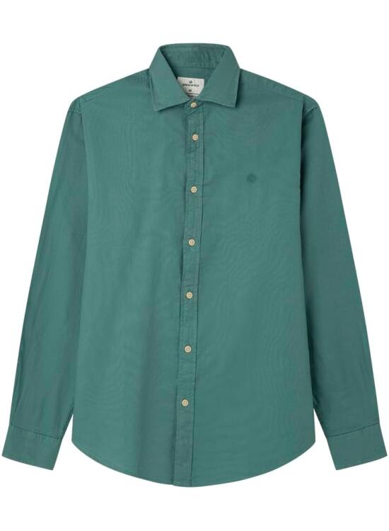 Análisis Detallado: Camisa Oxford Ligera con Bordado y Botones