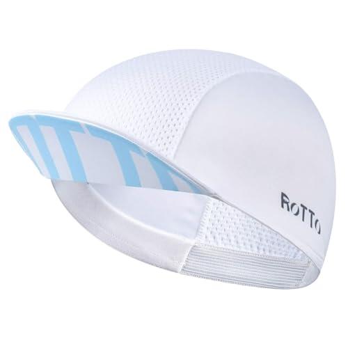 ROTTO Gorra de Ciclismo para Verano Gorra Bajo Casco Ligera y Refrescante con Visera Borde Transpirable Absorción del Sudor
