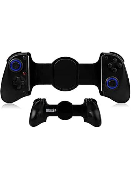 Vendopolis Control Soporte para Móviles, Tablets y Nintendo Switch – Bluetooth - Gamepad Ergonómico Compatible con Android, iOS – Ajustable, Portátil y Fácil de Usar – Color Negro D11