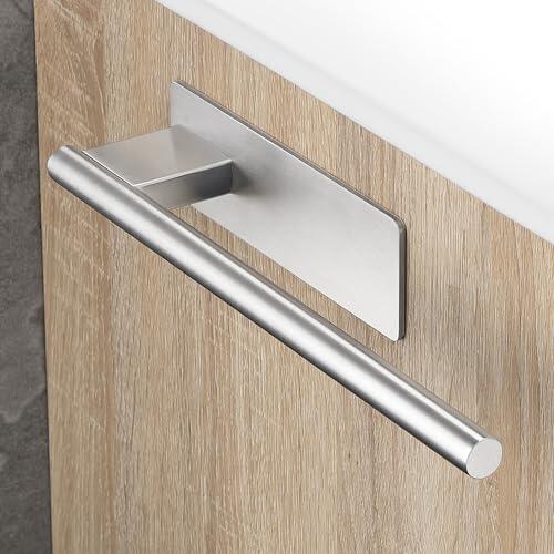 OETAMS Toalleros de Baño sin Taladro, Toallero Adhesivo Baño, 304 Acero Inoxidable Toalleros de Baño para Baño y Cocina, Plata