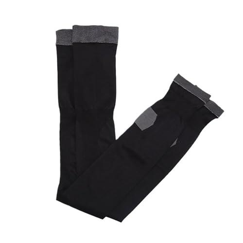 MZYFDC Calcetines de compresión 1 par de Calcetines de compresión Multicolores 480D de 75 cm for Quemar Grasa, Adelgazar y aliviar la Fatiga Durante el sueño.(Black)