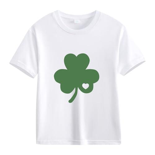 Camiseta de algodón de manga corta para niñas, con bonito estampado, cuello redondo, camiseta básica de polietileno, camiseta deportiva para la escuela, camiseta de verano ligera y suave para niños