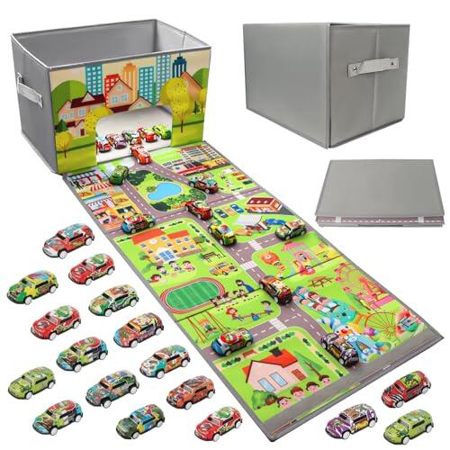 Solución Práctica para el Orden Infantil: Análisis de la Caja Plegable con Diseño de Garaje