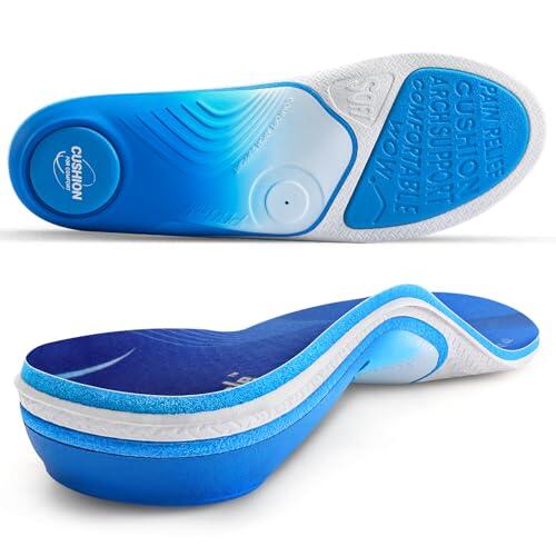 PCSsole Plantillas Ortopédicas Gen 2 | Para Fascitis Plantar, Espolón Calcáneo, Pie Plano & Molestias en los Pies | Ideal para Jornadas Enteras de Pie