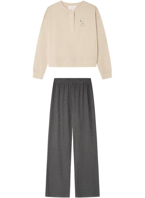 Women'secret Pijama de Manga Larga Pantalón Largo Colección Multilicense Urban Pijama Mujer