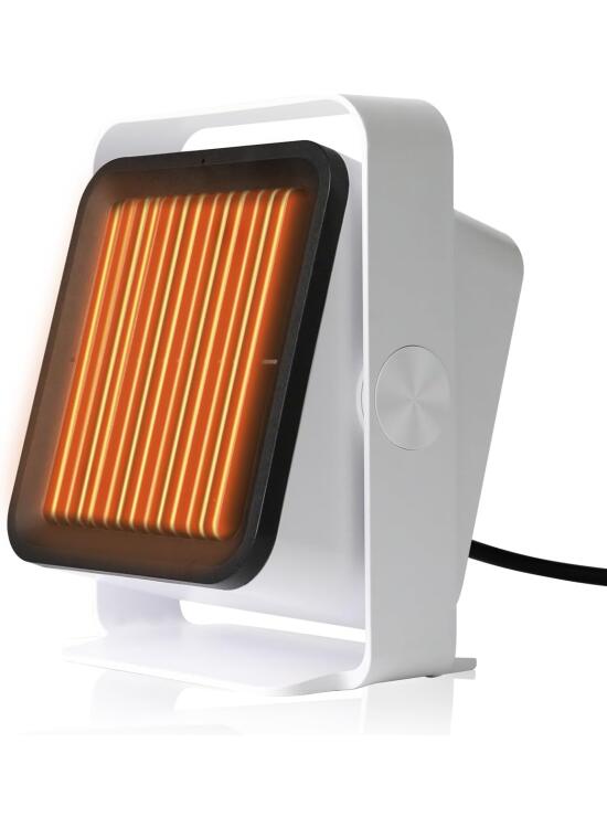 Calefactor Bajo Consumo, Neuonn Calefactor con 2 Ajustes de Temperatura, 5s de Calentamiento Rápido, Calentador Silencioso con Protección de Sobrecalentamiento Para Oficina, Hogar, Dormitorio