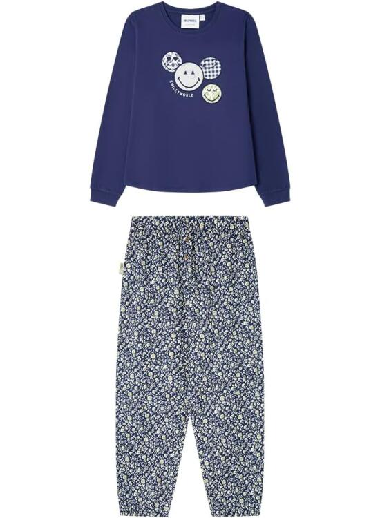 Women'secret Pijama de Manga Larga Pantalón Largo Colección Multilicense Cottage Pijama Mujer