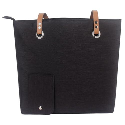 Nudorpn Bolsa de vino con grifo – Bolsa de vino de tela Oxford 600D con asa y dispensador de bebidas, ideal para viajes, picnic, camping, cine (33 x 32 cm)