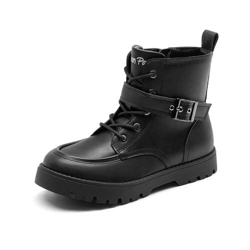 DREAM PAIRS KIDS Botas Niños Invierno Cremallera Botas Nieve Niñas con Suela Antideslizante,Size 36,Negro,KKUMMB2507