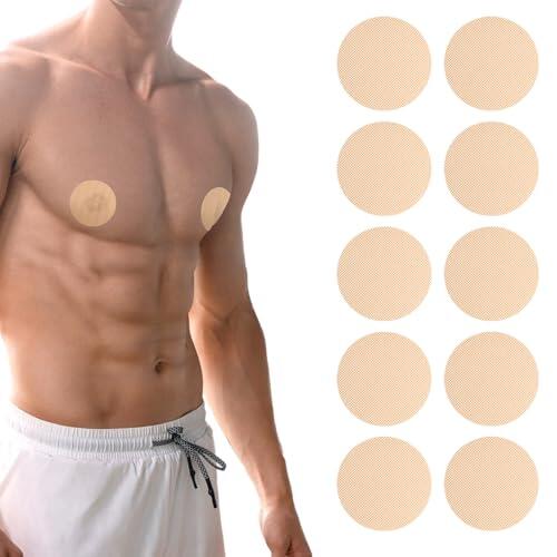 YBEATY 300 Pz Equipo de de Maratón Protectores para Pezones para Hombres Previenen la Fricción Almohadillas para Pezones Invisibles Cubierta de Pezones Invisible Impermeable Transpirable